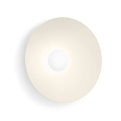 Applique murale LED Clea 2.0 en aluminium, beige mat, Ø 50 cm