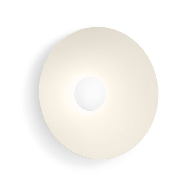 Applique murale LED Clea 2.0 en aluminium, beige mat, Ø 50 cm