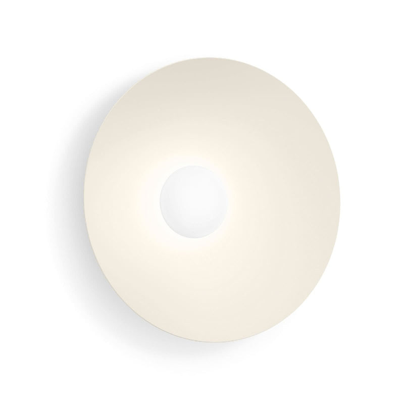 Applique murale LED Clea 2.0 en aluminium, beige mat, Ø 50 cm