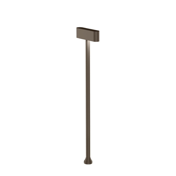 Borne lumineuse d'extérieur LED Kiosk 1.2 en aluminium, bronze mat, hauteur 65,2 cm, IP65