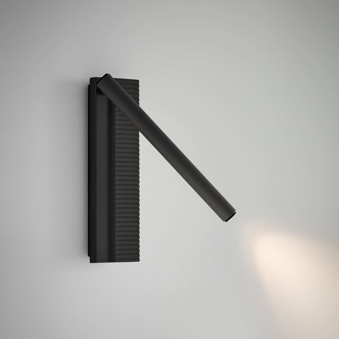 Applique murale LED Arid A/02 en aluminium, noir, hauteur 20 cm