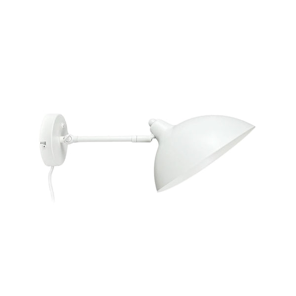 Applique murale Futura en métal, blanc, hauteur 19,2 cm