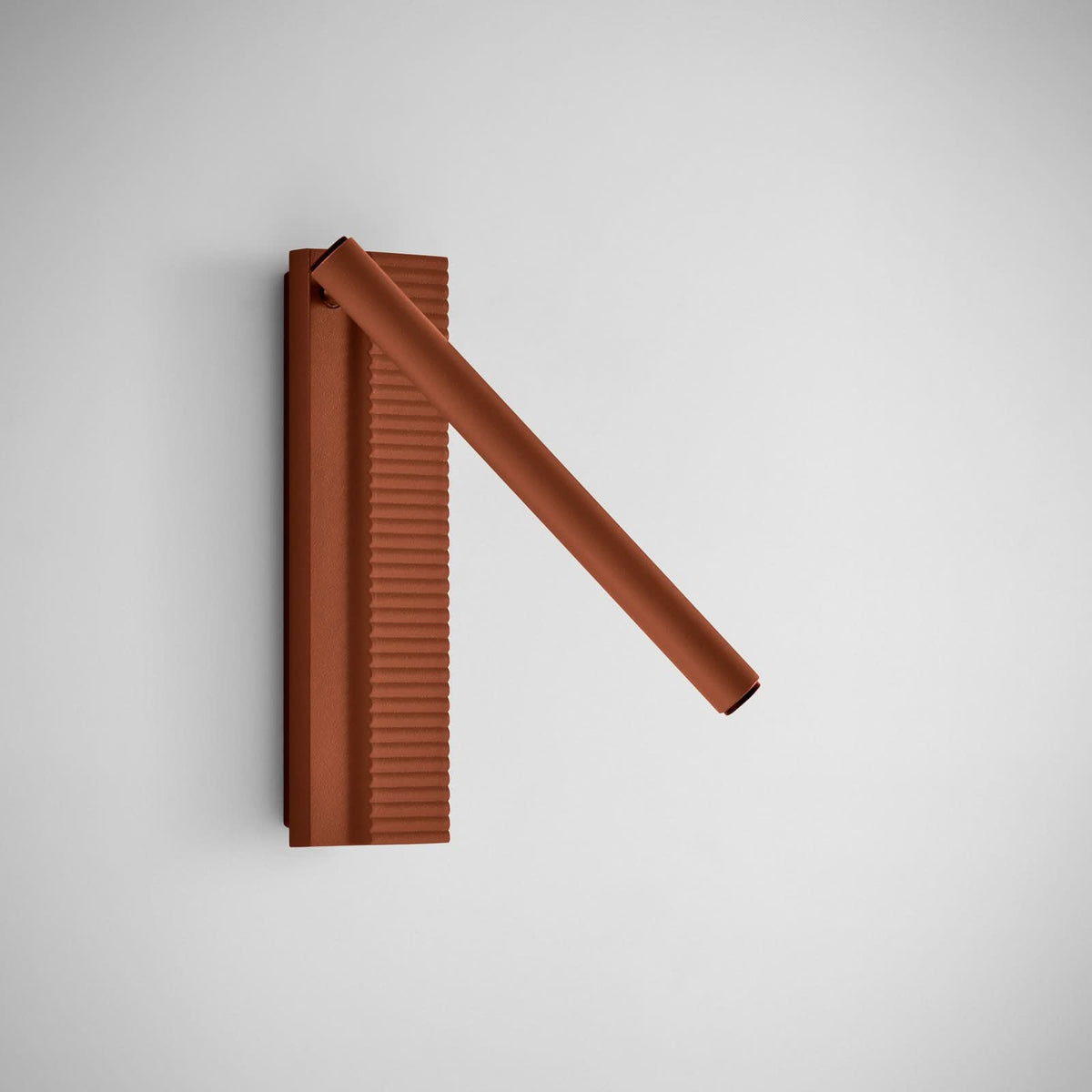 Applique murale LED Arid A/02 en aluminium, terracotta, hauteur 20 cm