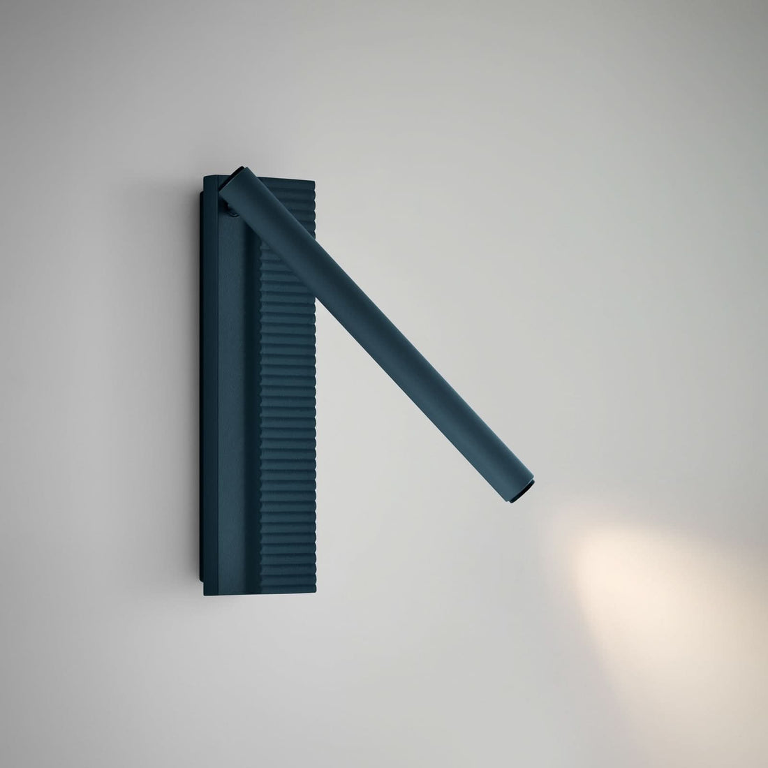 Applique murale LED Arid A/02 en aluminium, bleu, hauteur 20 cm