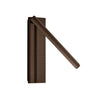 Applique murale LED Arid A/02 en aluminium, marron, hauteur 20 cm