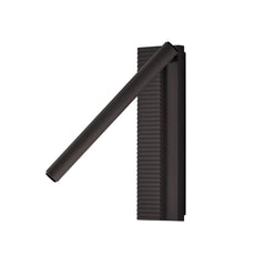 Applique murale LED Arid A/03 en aluminium, noir, hauteur 20 cm