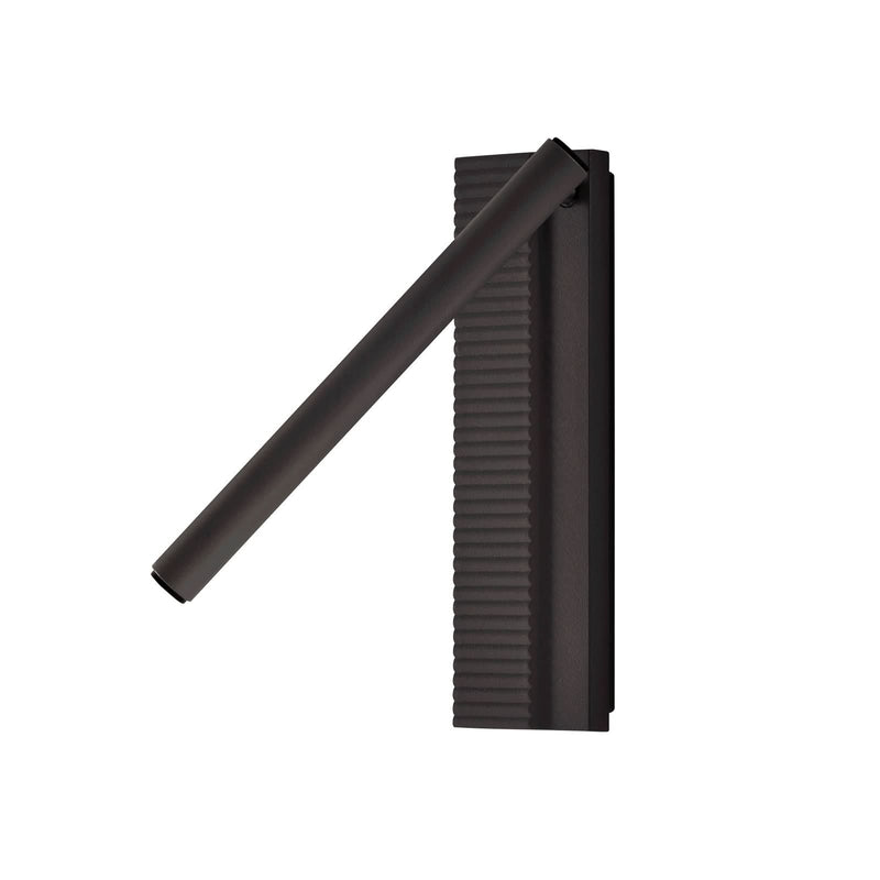 Applique murale LED Arid A/03 en aluminium, noir, hauteur 20 cm