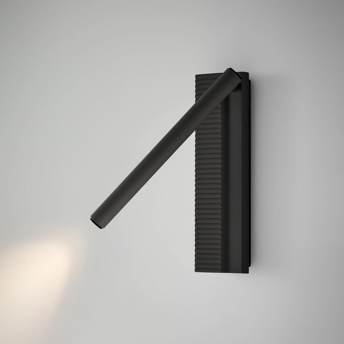Applique murale LED Arid A/03 en aluminium, noir, hauteur 20 cm