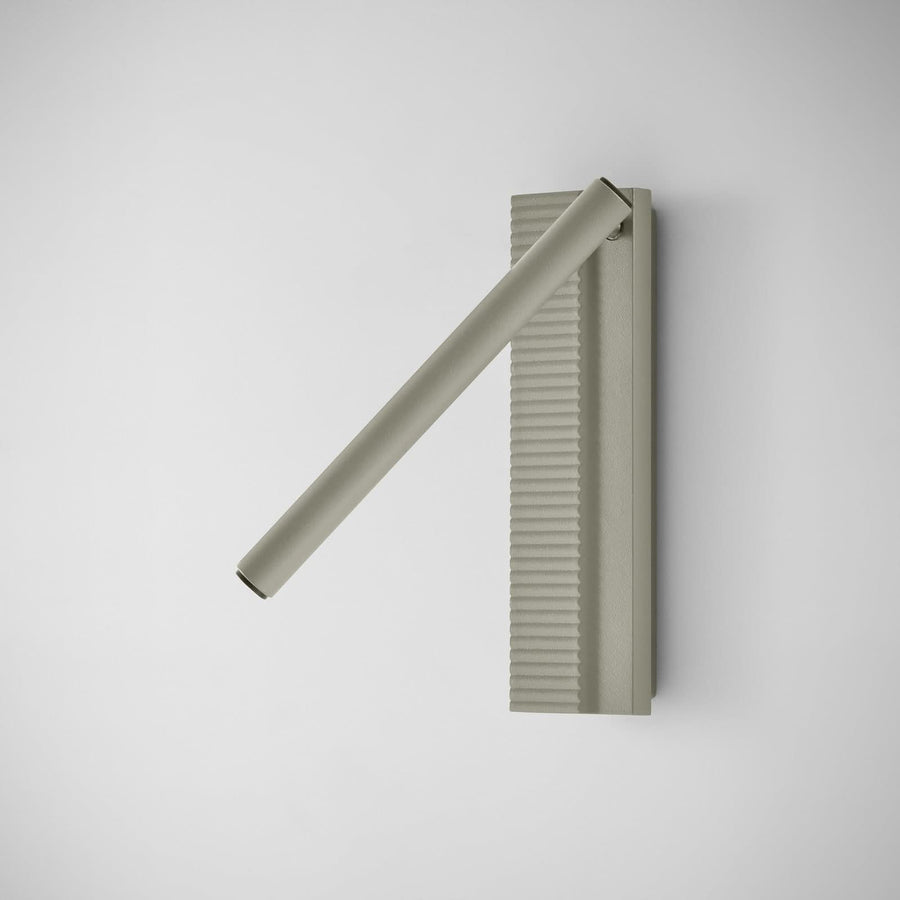 Applique murale LED Arid A/03 en aluminium, gris, hauteur 20 cm
