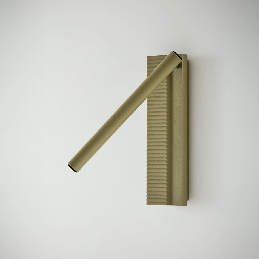 Applique murale LED Arid A/03 en aluminium, vert, hauteur 20 cm