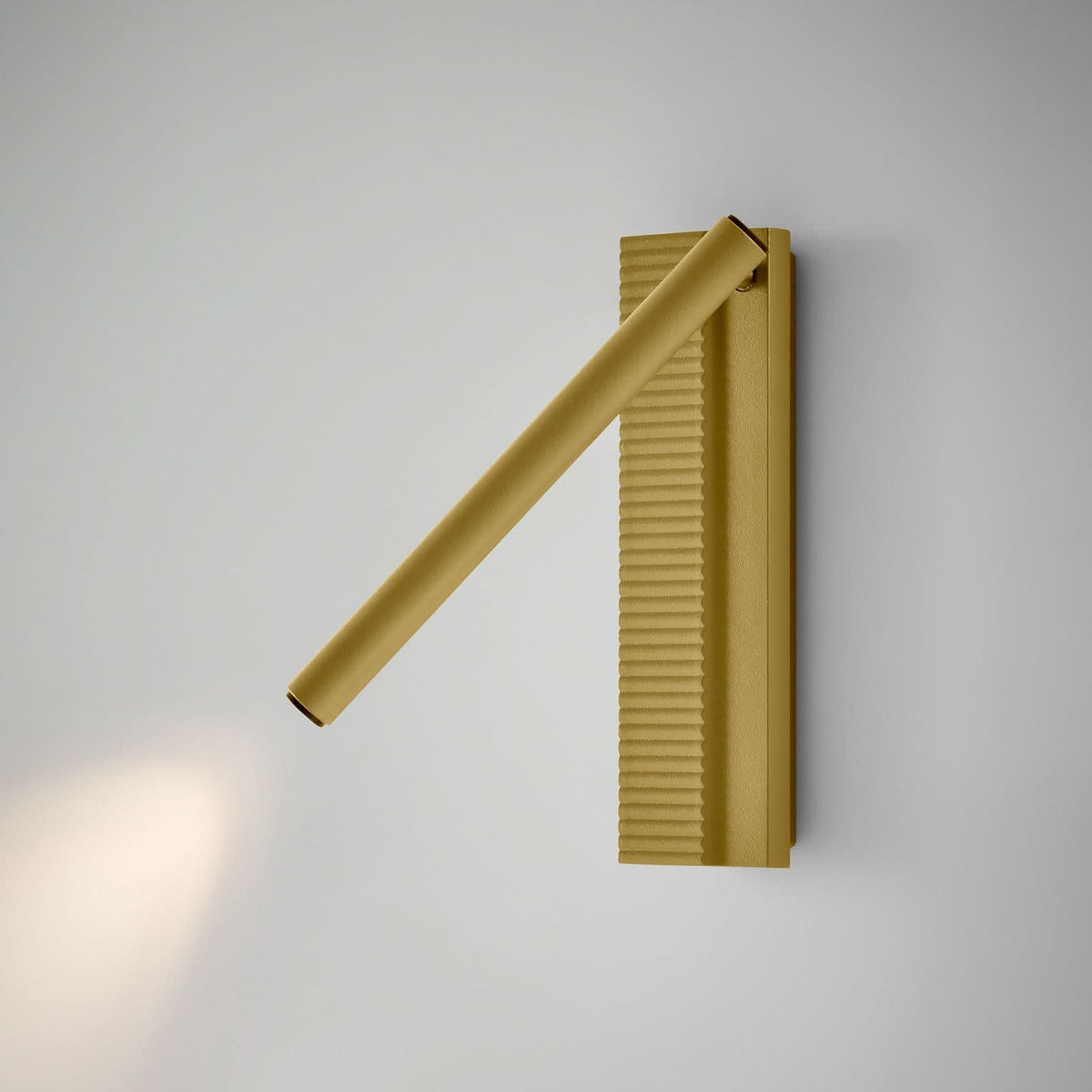 Applique murale LED Arid A/03 en aluminium, jaune, hauteur 20 cm