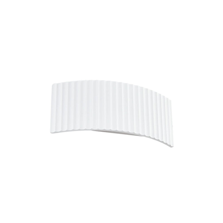 Applique murale Naike en plâtre, blanc, 2 lumières, hauteur 15 cm, 8 W