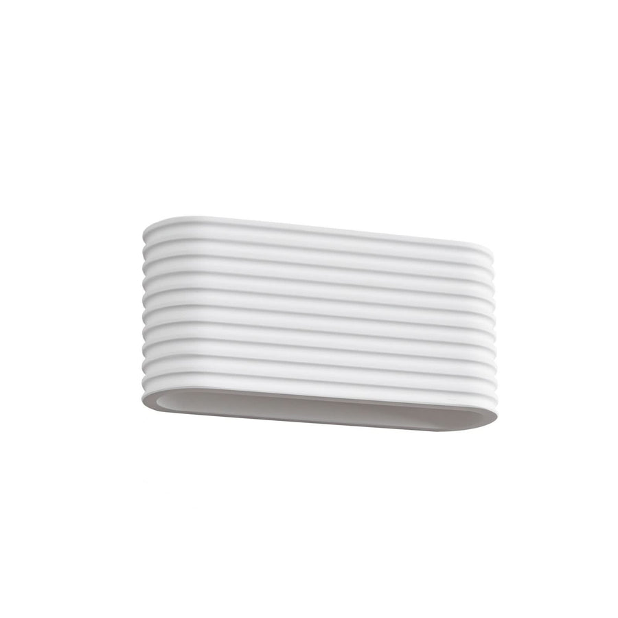 Applique murale Jurupa en plâtre, blanc, 2 lumières, hauteur 12 cm
