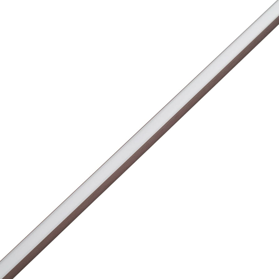 Applique murale LED Natsumi en aluminium, marron, hauteur 90 cm