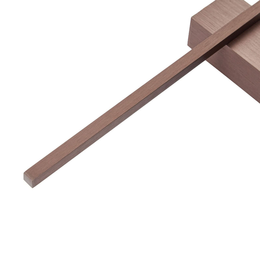 Applique murale LED Natsumi en aluminium, marron, hauteur 90 cm