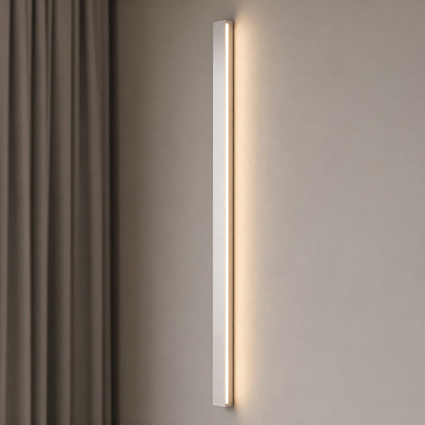 Applique murale LED Kinsley en métal, nickel et blanc