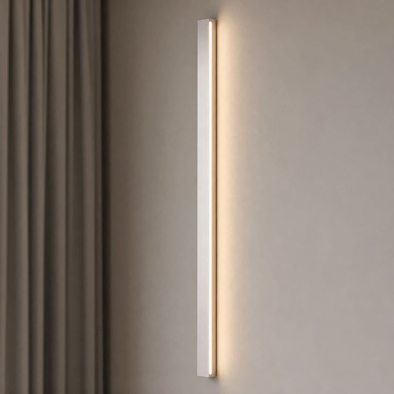 Applique murale LED Kinsley en métal, nickel et blanc
