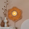 Applique murale Madura en bambou, bois et marron, Ø 60 cm