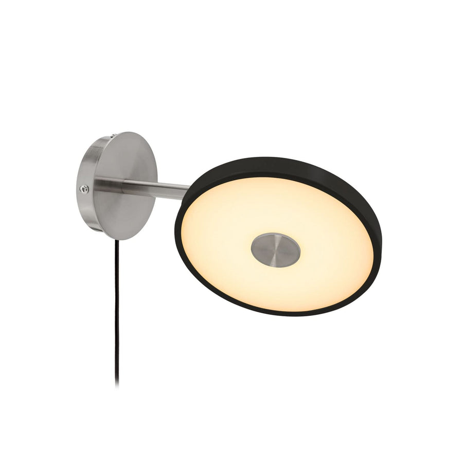 Applique murale LED Asteria Short en aluminium, noir, Ø 15 cm