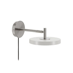 Applique murale LED Asteria Short en aluminium, gris clair, Ø 15 cm