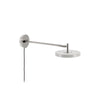 Applique murale LED Asteria Long en aluminium, gris clair, Ø 15 cm