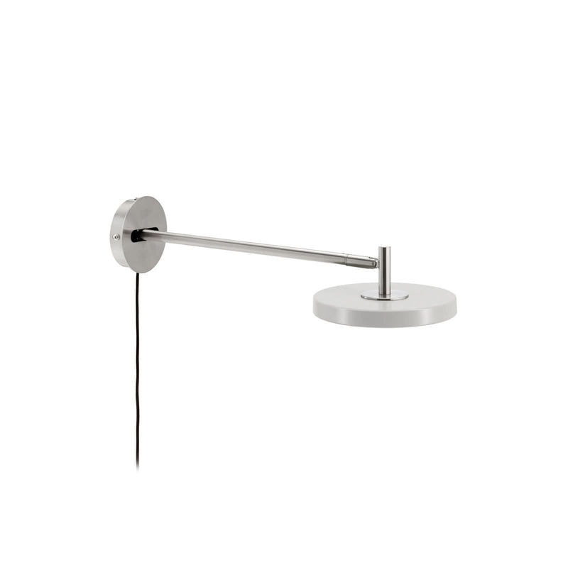 Applique murale LED Asteria Long en aluminium, gris clair, Ø 15 cm