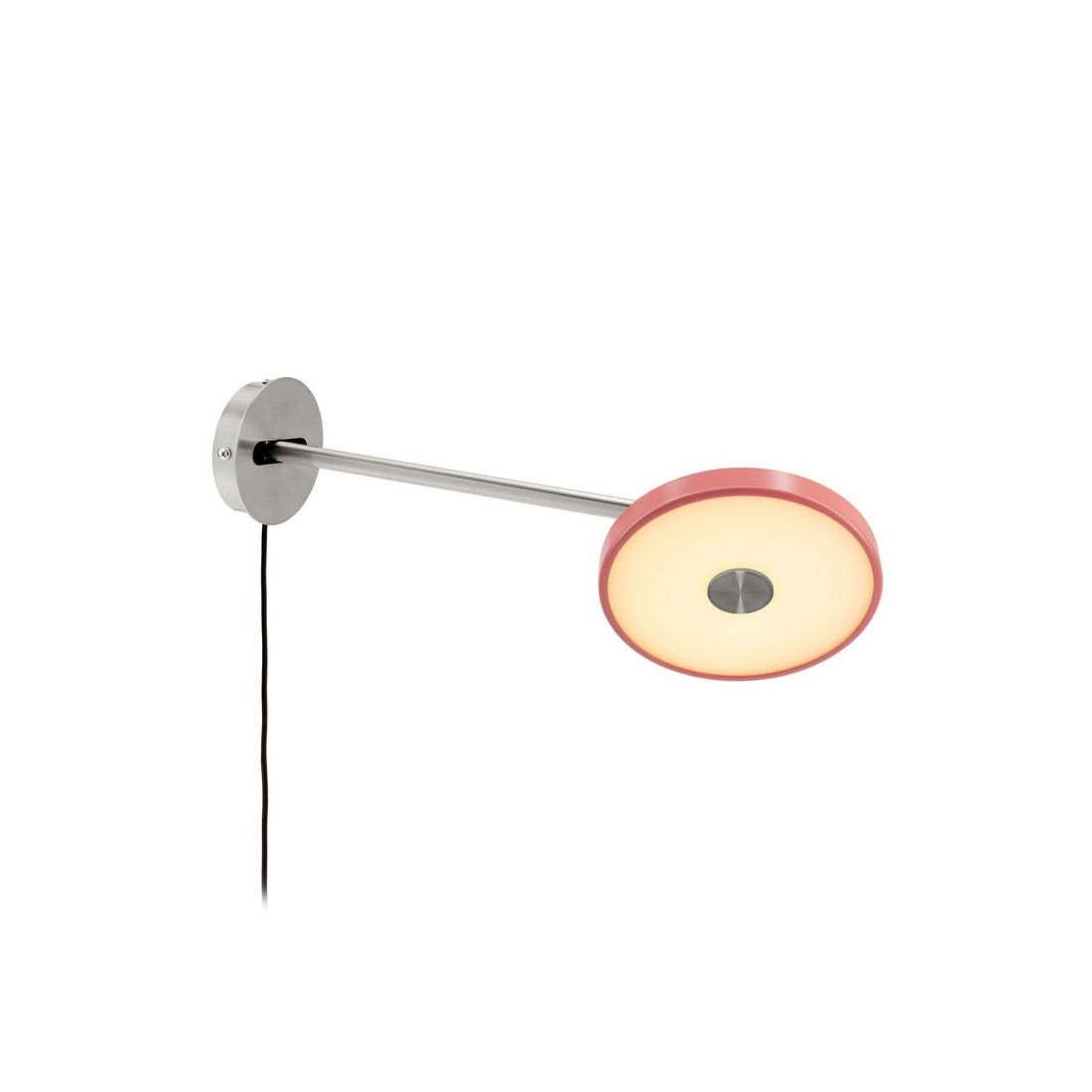 Applique murale LED Asteria Long en aluminium, rosé, Ø 15 cm
