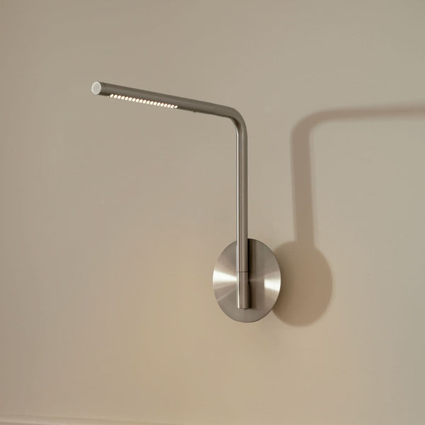 Applique murale LED Omni Pivot en aluminium, acier, hauteur 34,9 cm