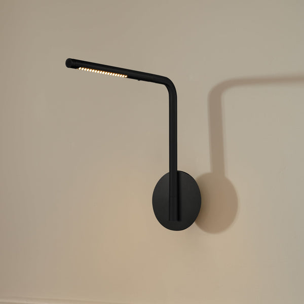 Applique murale LED Omni Pivot en aluminium, noir, hauteur 34,9 cm