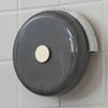 Applique murale LED Trip en verre, gris marbré et gris brillant, hauteur 19 cm
