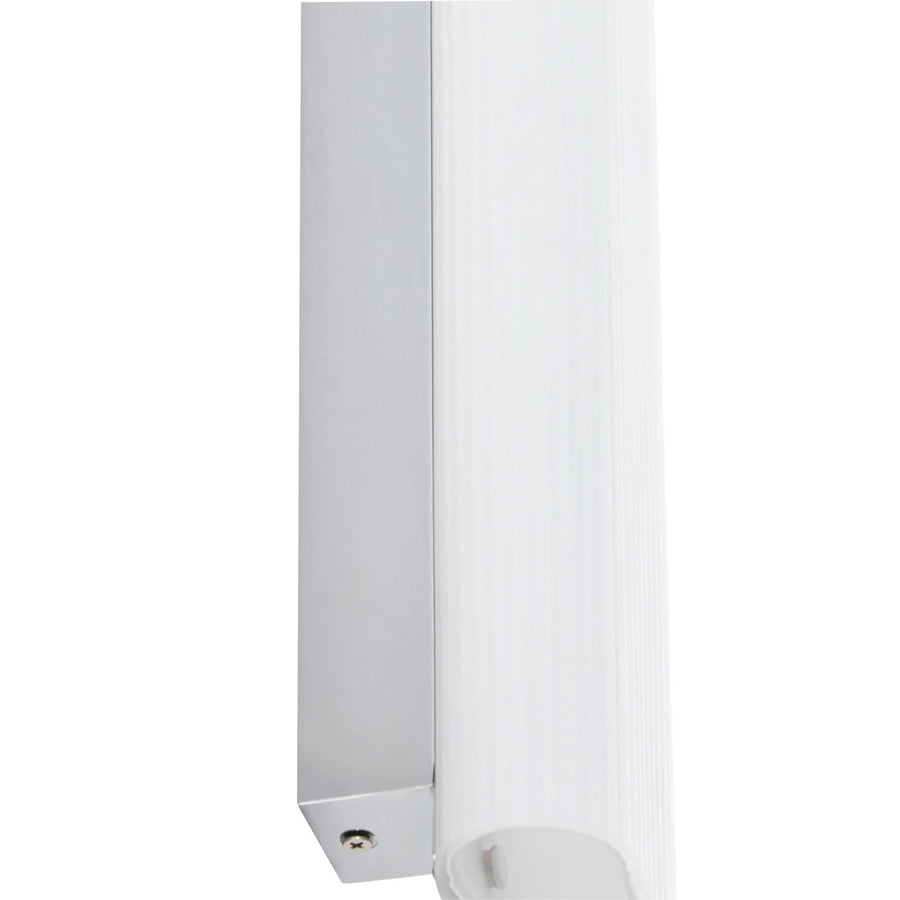 Applique murale LED Victoire en verre, blanc, hauteur 50 cm, IP44