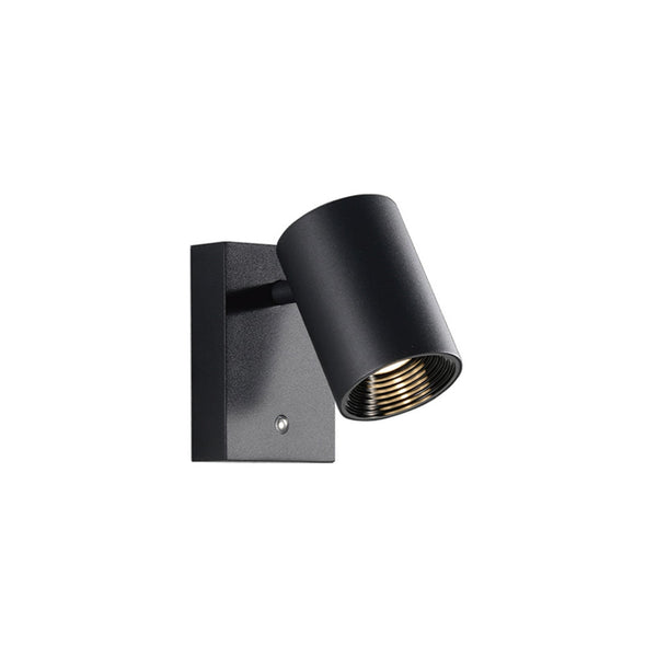 Applique murale LED Melina en aluminium, noir, 3000 K, 8 W