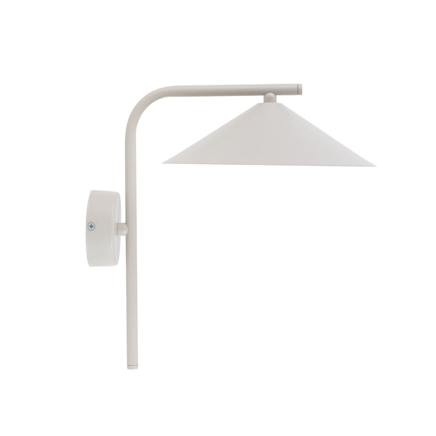Applique murale Lume S en métal, gris et beige, hauteur 30,5 cm