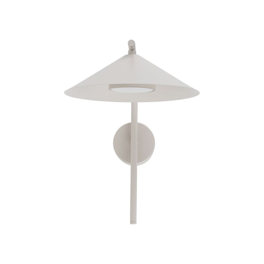Applique murale Lume S en métal, gris et beige, hauteur 30,5 cm