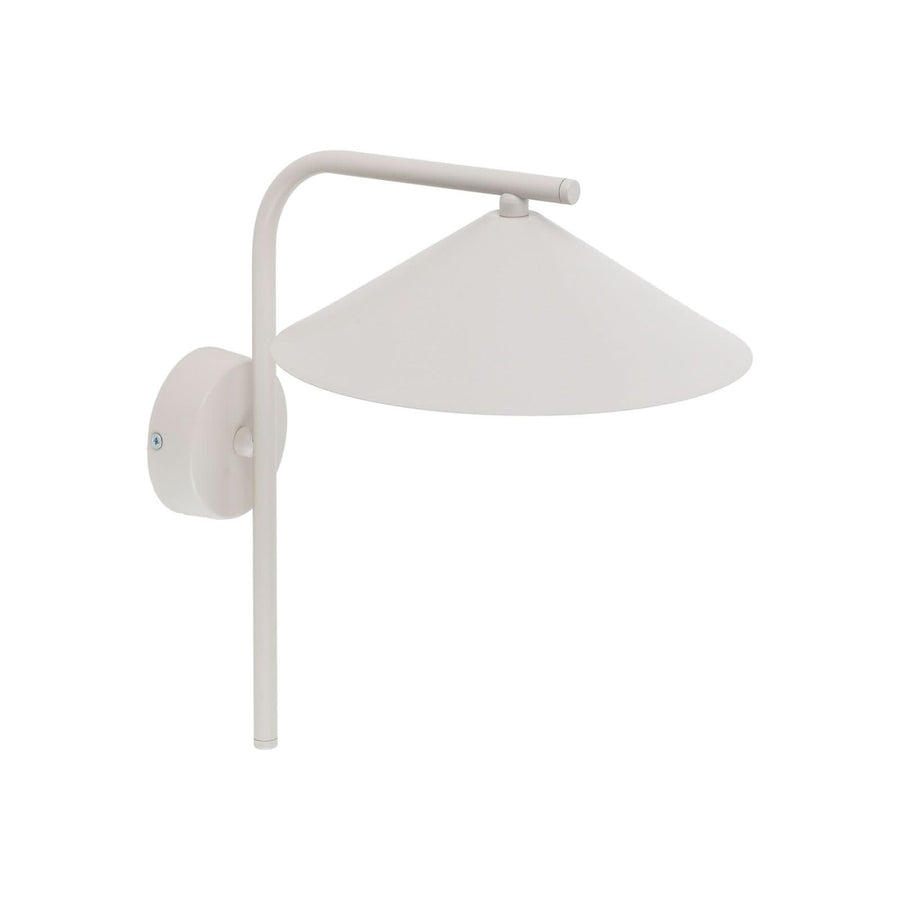 Applique murale Lume S en métal, gris et beige, hauteur 30,5 cm