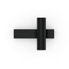 Applique murale LED Ceno 2.0 en aluminium, noir mat, Ø 3,5 cm