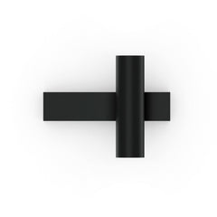 Applique murale LED Ceno 2.0 en aluminium, noir mat, Ø 3,5 cm