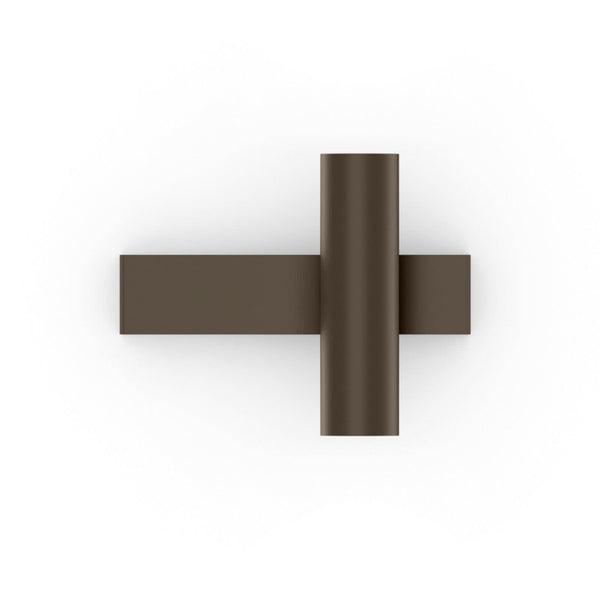 Applique murale LED Ceno 2.0 en aluminium, bronze, Ø 3,5 cm
