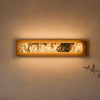Applique murale LED Chile L en bois, chêne, hauteur 5 cm