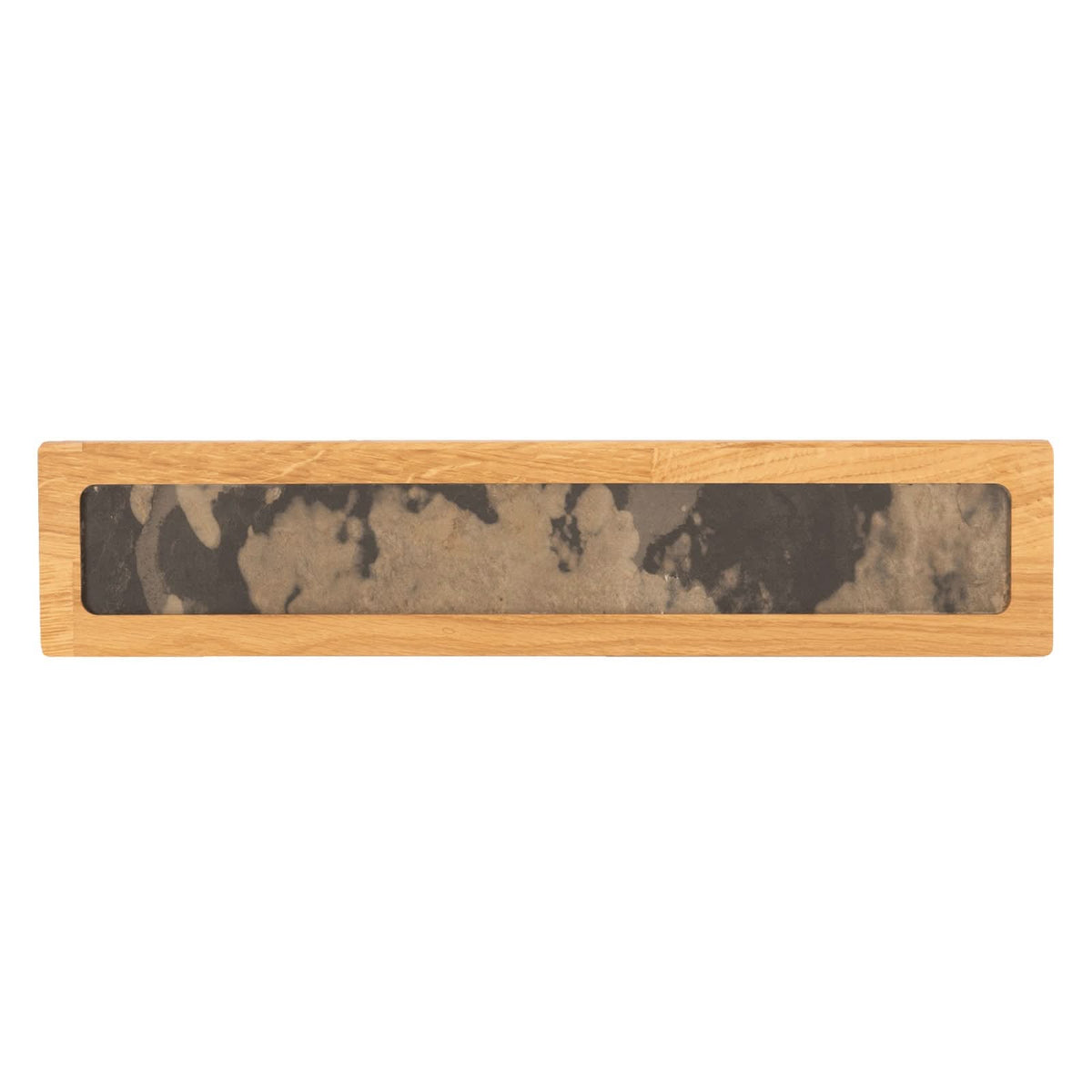 Applique murale LED Chile L en bois, chêne, hauteur 5 cm
