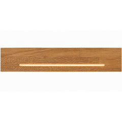 Applique murale LED Mexico en chêne, hauteur 5 cm