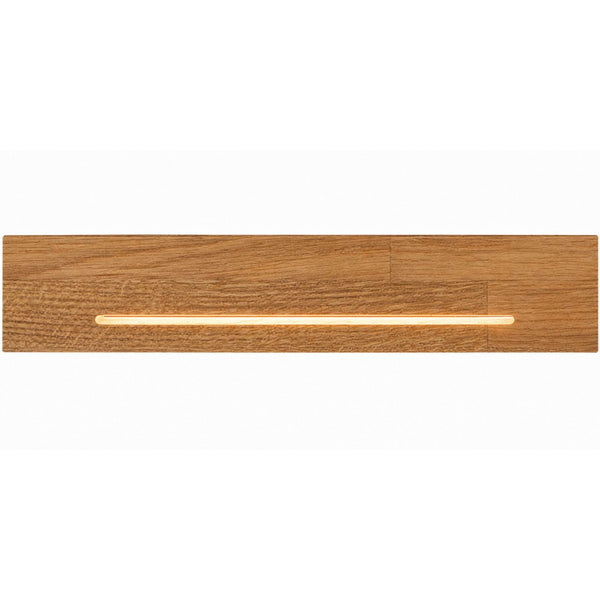 Applique murale LED Mexico en chêne, hauteur 5 cm
