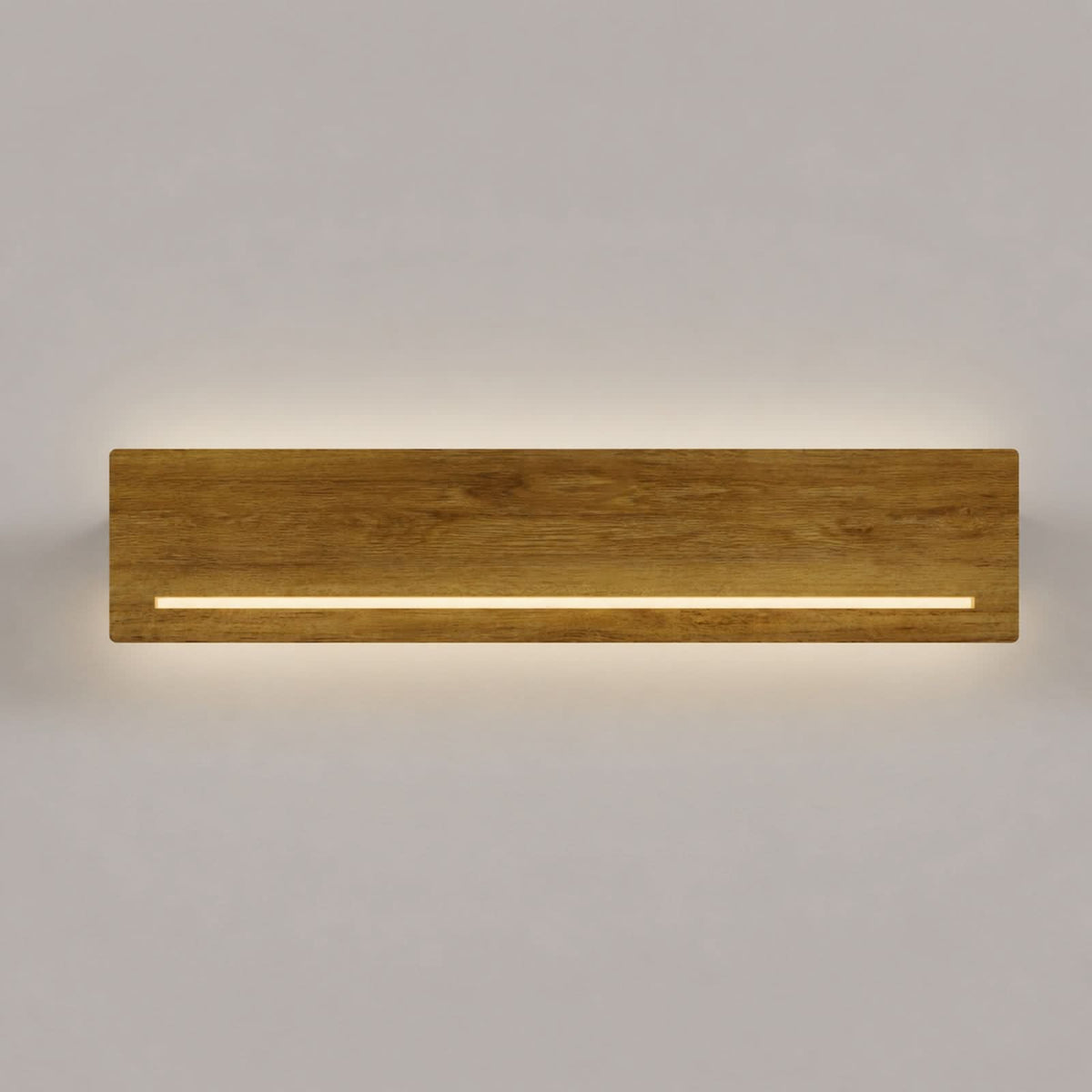 Applique murale LED Mexico en chêne, hauteur 5 cm