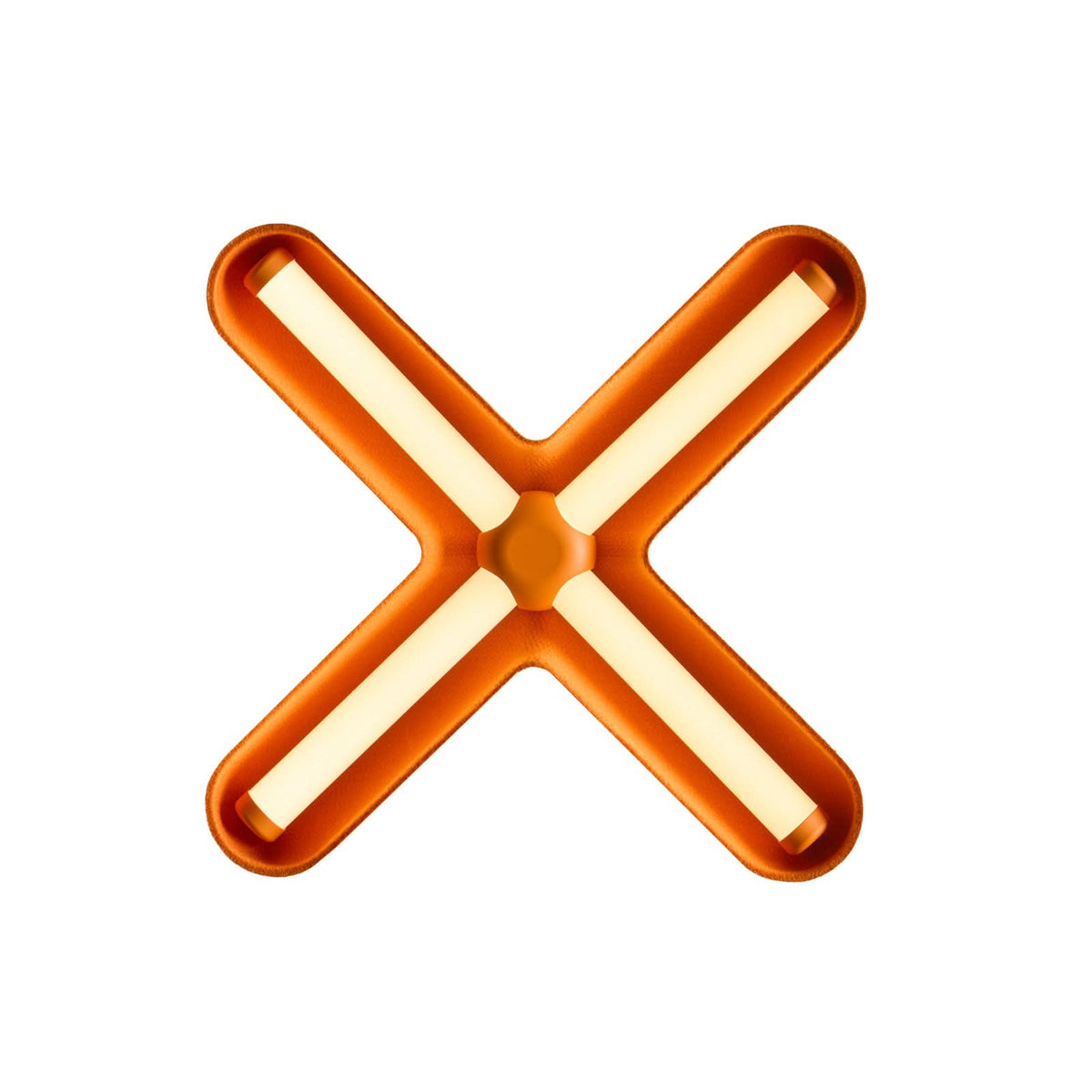Applique murale LED Fuzz en aluminium, orange et noir, hauteur 50,1 cm