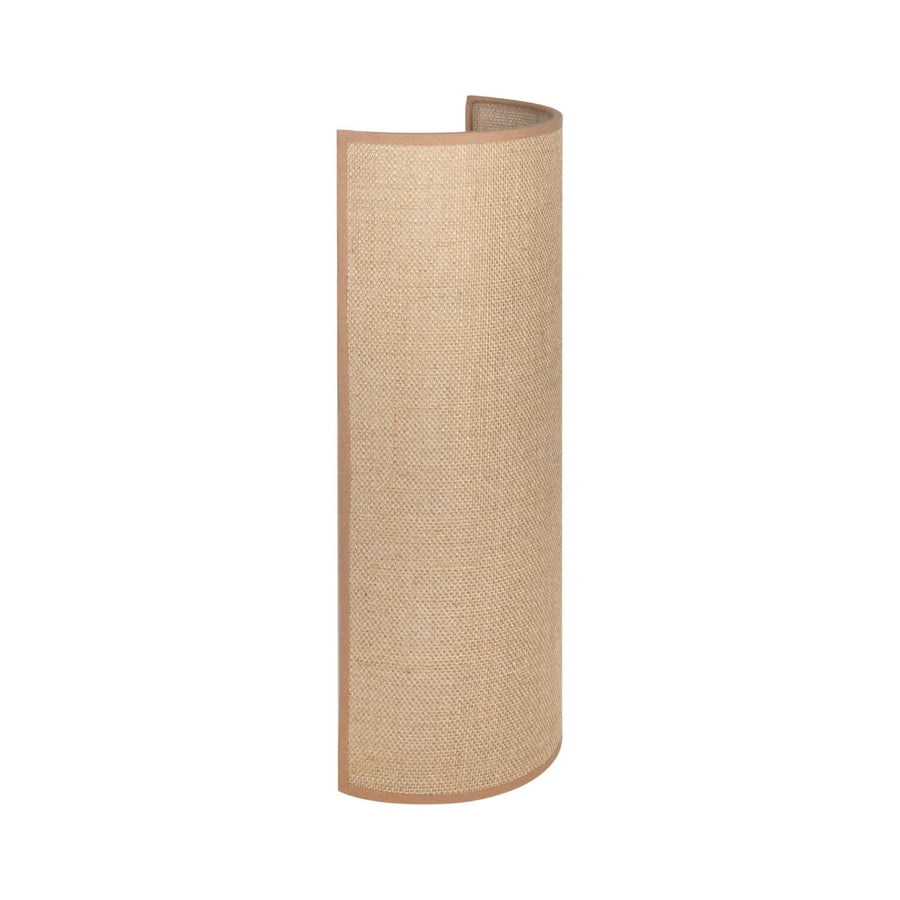 Applique murale Nature en tissu, marron, 2 lumières, hauteur 40 cm