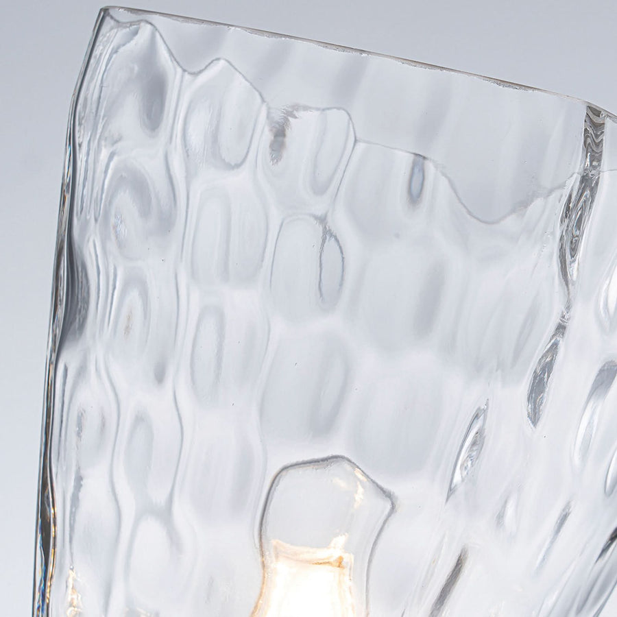 Applique murale Marant en verre, bronze et transparent, Ø 12,7 cm, IP44