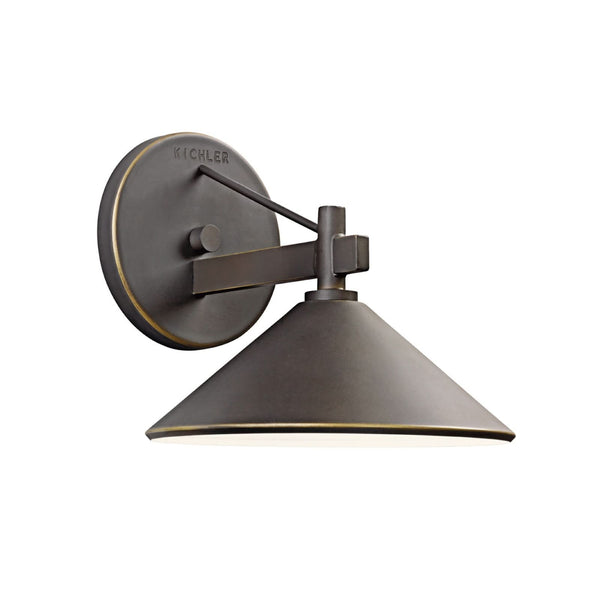 Applique d'extérieur Ripley en aluminium, bronze patiné, Ø 20,3 cm, IP44