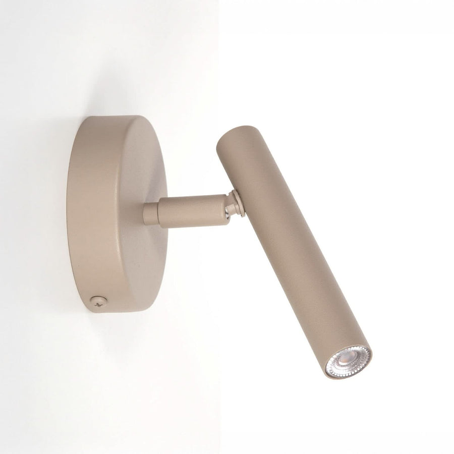 Applique murale Sopel en acier, beige, hauteur 15 cm
