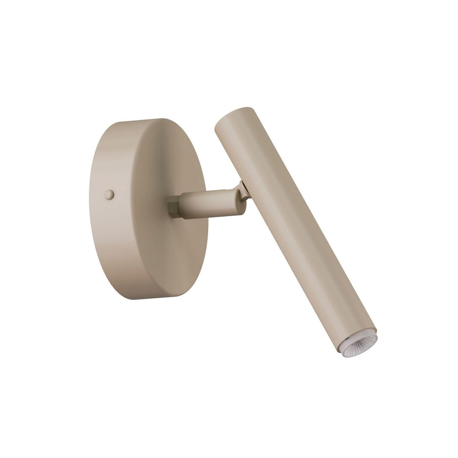 Applique murale Sopel en acier, beige, hauteur 15 cm