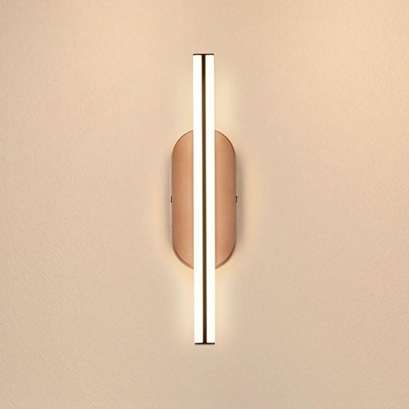 Applique murale LED Ruth en métal, bronze et blanc, hauteur 30 cm
